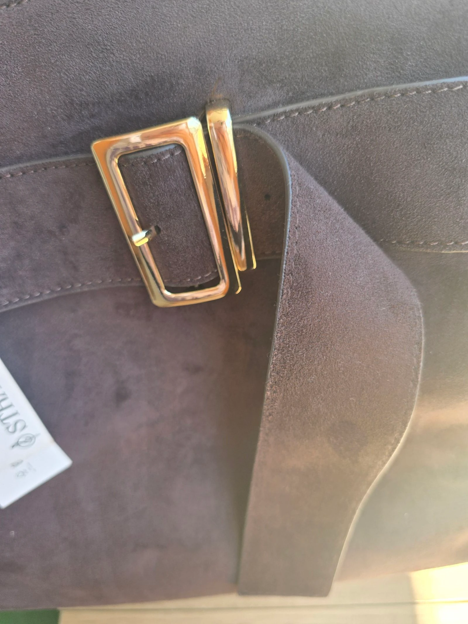 Sac Shopper Effet Daim avec Boucle de Ceinture Stradivarius Neuf Avec Étiquette – photo 6